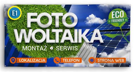 Baner Reklamowy Gotowe Wzory X M Fotowoltaika Cena Opinie