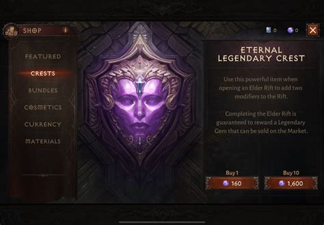 Using Legendary Crests In Diablo Immortal Polygon