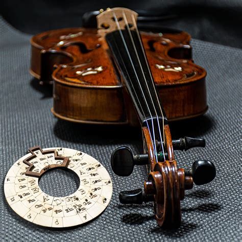 Snapklik Wooden Melody Tool Circle Of Fifths Wheel Tool Round