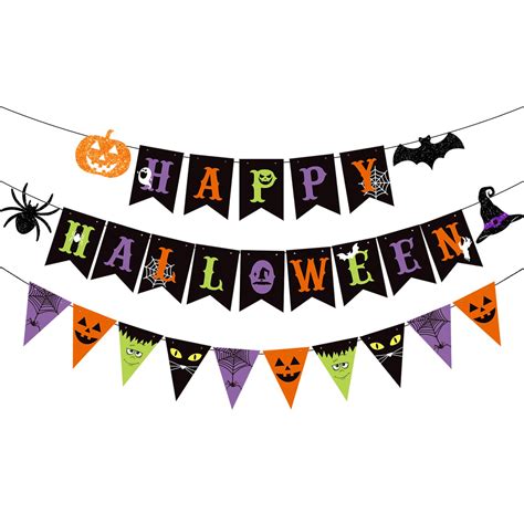 Premium Vector Happy Halloween Banner Pumpkins Mexican Pirates Clip