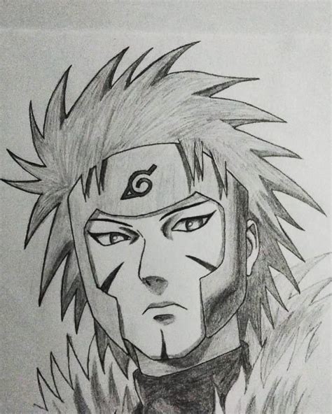 Tobirama Senju Pencil Sketch Naruto Sketch Drawing Naruto Drawings