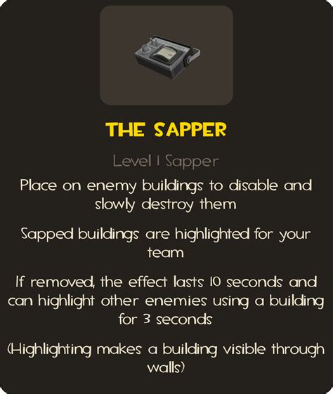 Sapper addition : r/TF2WeaponIdeas