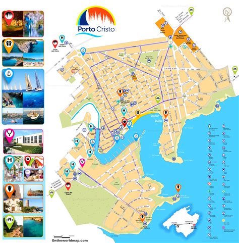 Porto Cristo Tourist Attractions Map - Ontheworldmap.com