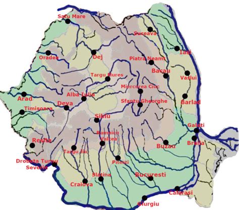 Invata Raurile Si Orasele Romaniei Profu De Geogra