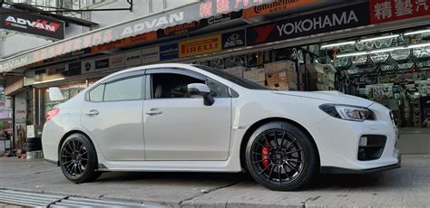 Subaru Wrx Sti Va White Wedssport Sa R Wheel Front