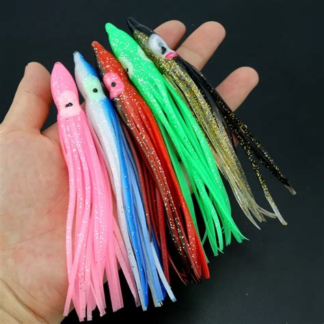 12cm Squid Soft Fishing Lure Octopus Lure Jigs Random Colour Mixed