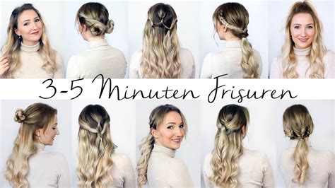 3 MINUTEN FRISUREN unkompliziert und schnell 10 Frisuren für den