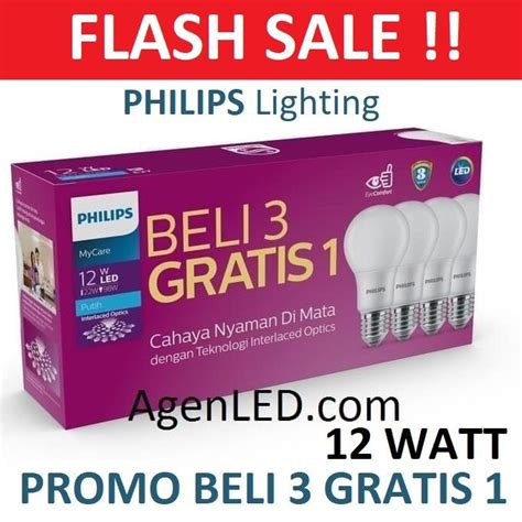 Jual PHILIPS Lampu LED 12W Bohlam 12 W Watt PUTIH Bulb Philip 12watt