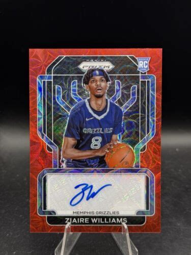 2021 22 Panini Prizm Basketball Red Choice Rookie Ziaire Williams Auto