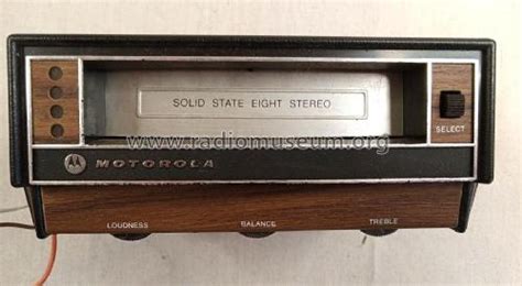 Solid State Eight Stereo Tm S R Player Motorola Inc Ex Radiomuseum Org