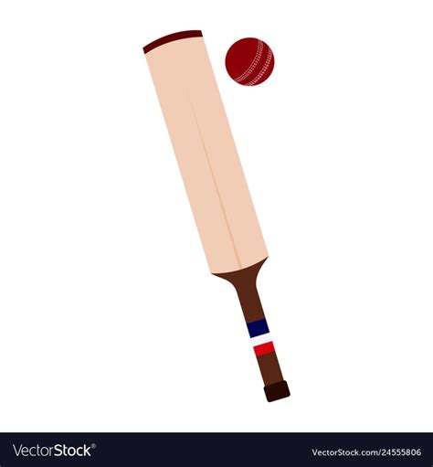 Royalty-Free (RF) Clipart Illustration of a Wood Cricket Bat by - Clip ...