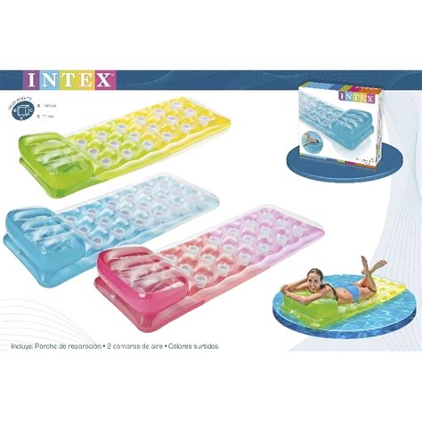 Colchoneta De Piscina Intex Vasos X Cm Verdecora