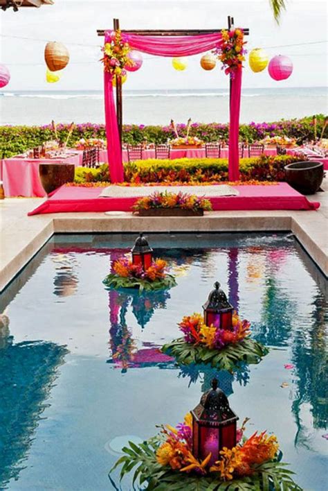 Best Inspirations Awesome Pool Wedding Decorations Ideas Pool