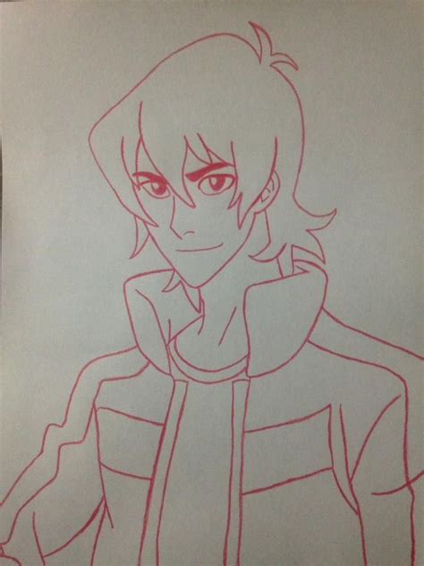 Keith In Red Sketch Drawing From Voltron Legendary Defender Anime