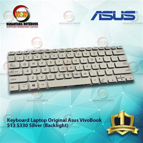 Jual Komponen New Keyboard Original Asus Vivobook S13 S330 Silver