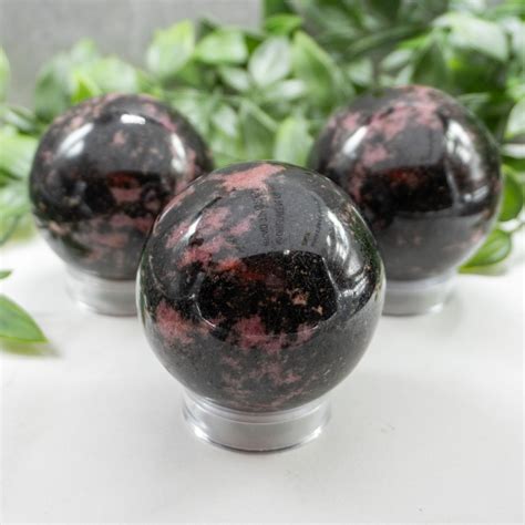 Rhodonite Sphere Medium - The Crystal Council