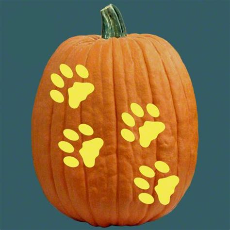 Free Paw Print Pumpkin Stencil Paw Print Pumpkin Stencil Doctemplates