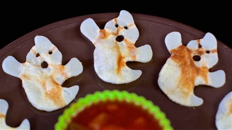 Halloween Ghost Potato Crisps Easy Diy Vegan Treats Youtube