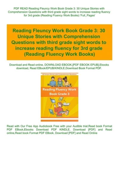 Pdf Read Reading Fleuncy Work Book Grade 3 30 Unique Stories With