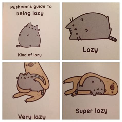 Pusheen S Guide To Being Lazy Pusheen Stormy The Kitten And Mango