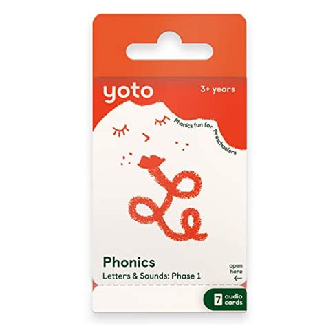 Snapklik.com : Yoto Phonics: Letters & Sounds: Phase 1 Kids 7 ...