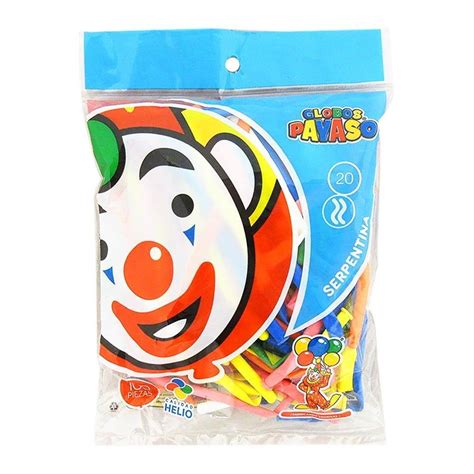 Bolsa De Globos Globos Payaso Serpentina Varios Colores 100 Pzas Walmart