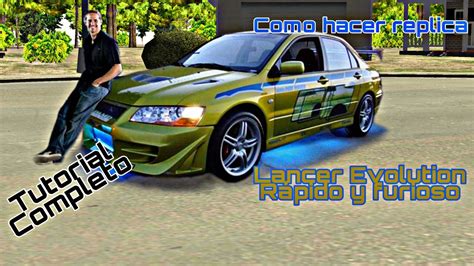 Como Modificar Lancer Evo Fast And Furious En Car Parking Alex Gamer Youtube