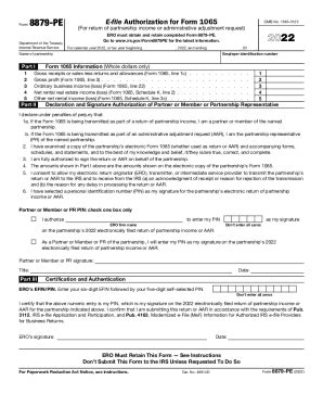 IRS 8879 PE 2022 2024 Fill And Sign Printable Template Online