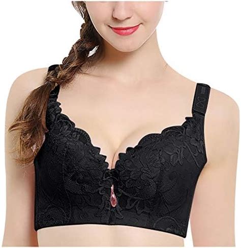 Qife Damen Spitzen Bh Ohne B Gel Sexy Strech Push Up Yoga Sports Bh