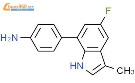 885226 14 2 BENZENAMINE 4 5 FLUORO 3 METHYL 1H INDOL 7 YL 化学式结构式分子