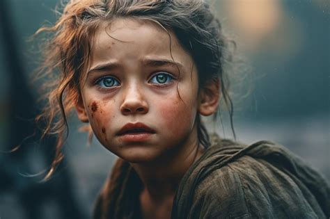 Premium Photo Orphan Child Abandoned Street Children Homeless Orphans