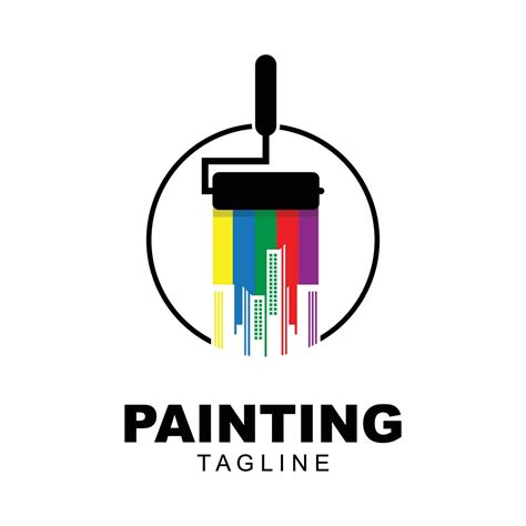 City Paint Logo House Paint Painting Services Painting Logo Vector