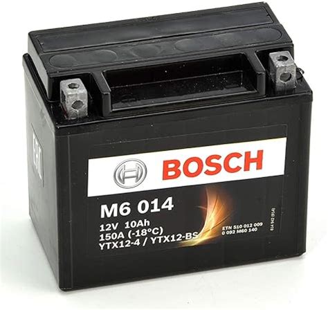 Bosch M Bater A Motocicleta Ytx Bs V Agm A H A Amazon