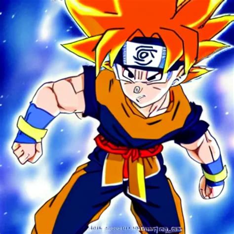 Fusion Of Goku And Naruto Stable Diffusion