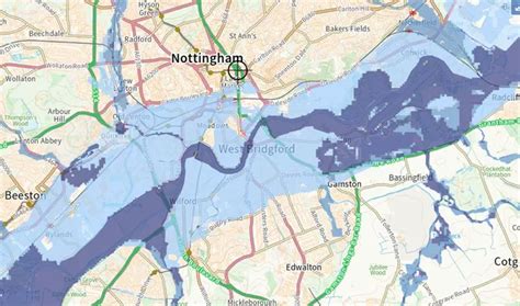 The areas in Nottinghamshire most at risk of flooding according to government data ...