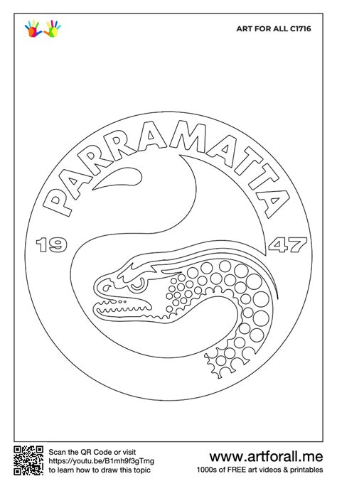 How to draw the Parramatta Eels Logo - National Rugby League