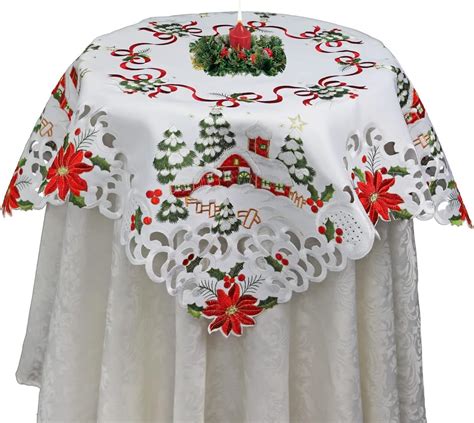 Amazon Creative Linens Holiday Christmas Tablecloth Square