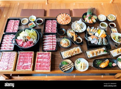 Japanese Wagyu Beef Sukiyaki Set Ready To Cook With Vareity Of Japanese