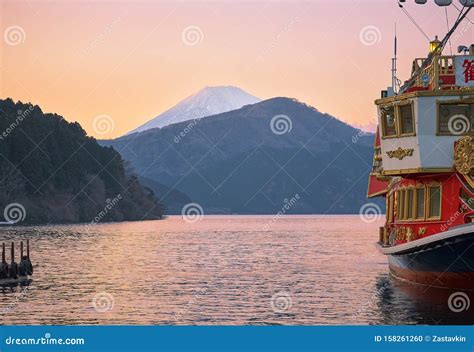 Lake Ashi Sing In Motohakone Hakone National Park Japan Asia One Of