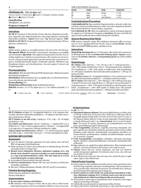 Clindamycin | PDF | Medical Specialties | Medicine