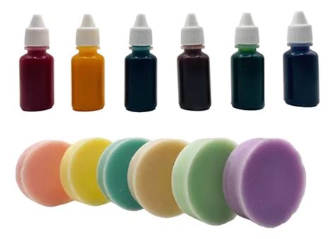 6 Colorantes Pigmentos Pastel Líquidos Para Velas 15ml C u Meses sin