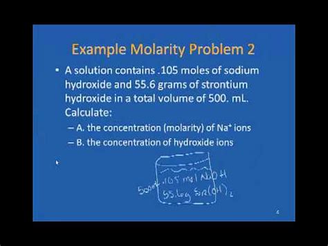 AP Molarity And Dilution Calculations YouTube