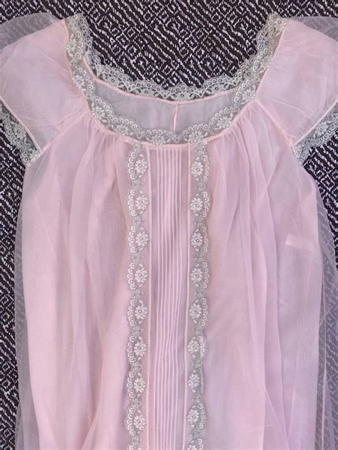 Sheer Pink Nightgown Lingerie Gem