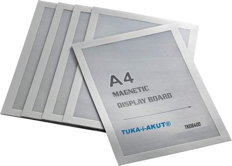 TUKA I AKUT 5pcs A4 Magnetic Display Frame With Self Adhesive Backing