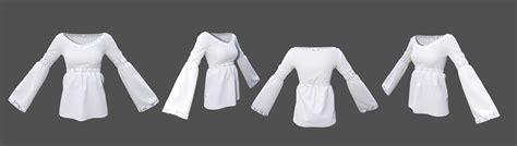 Blouse Marvelous Designer 3d Model Cgtrader