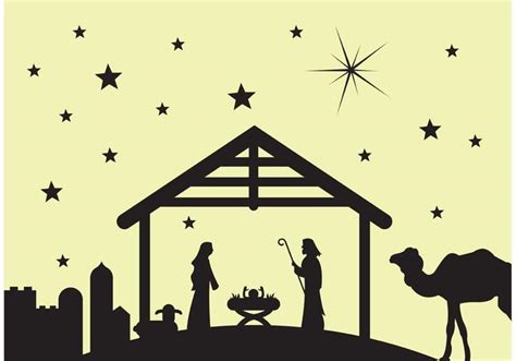 Manger scene Nativity scene 85795 Vector Art at Vecteezy