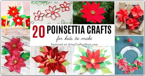 20 Pretty Poinsettia Crafts for Kids