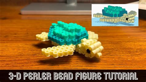 Sea Turtle D Perler Bead Model Tutorial Youtube