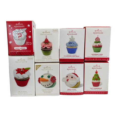 Hallmark Keepsake Christmas Cupcake Series Ornaments Repaint Special