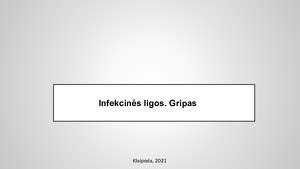 Infekcin S Ligos Gripas Mokslobaze Lt